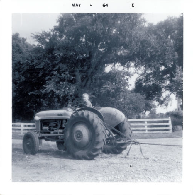 Dad+on+Ford+Tractor+-+1964